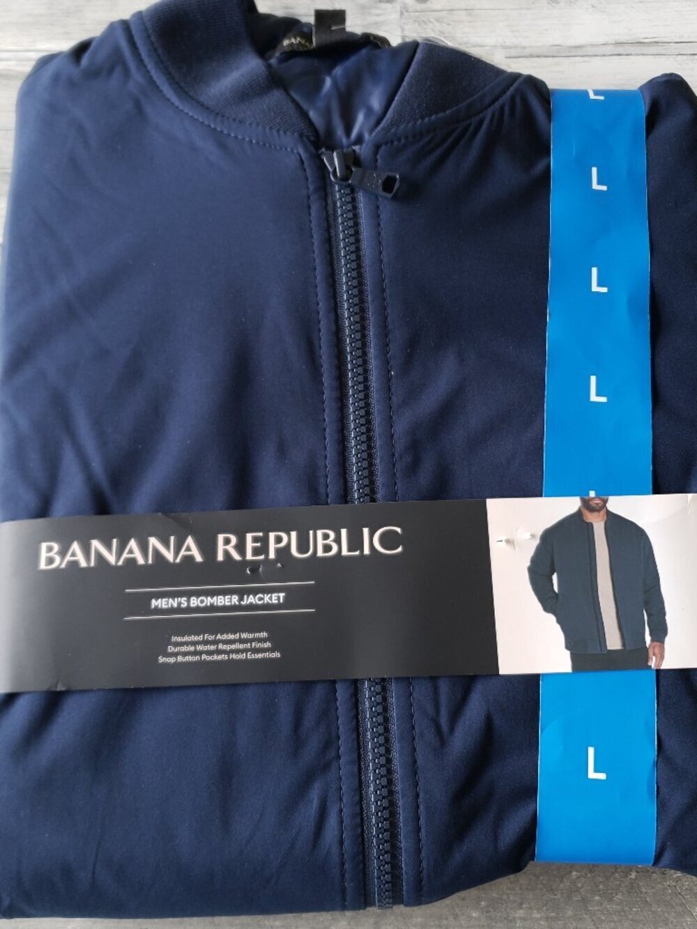 Banana Republic Navy Blue Men’s Bomber Jacket – Size L